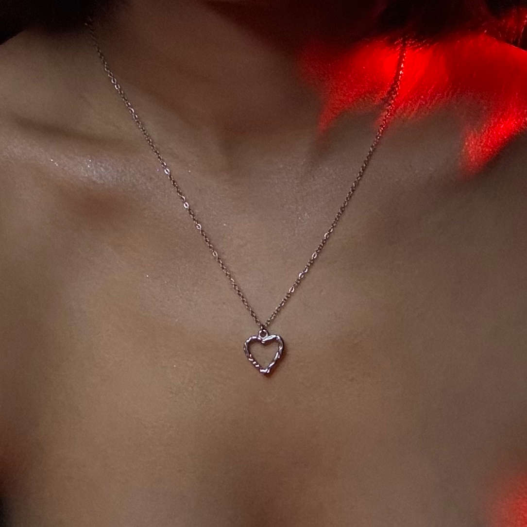 Hollow Heart Necklace
