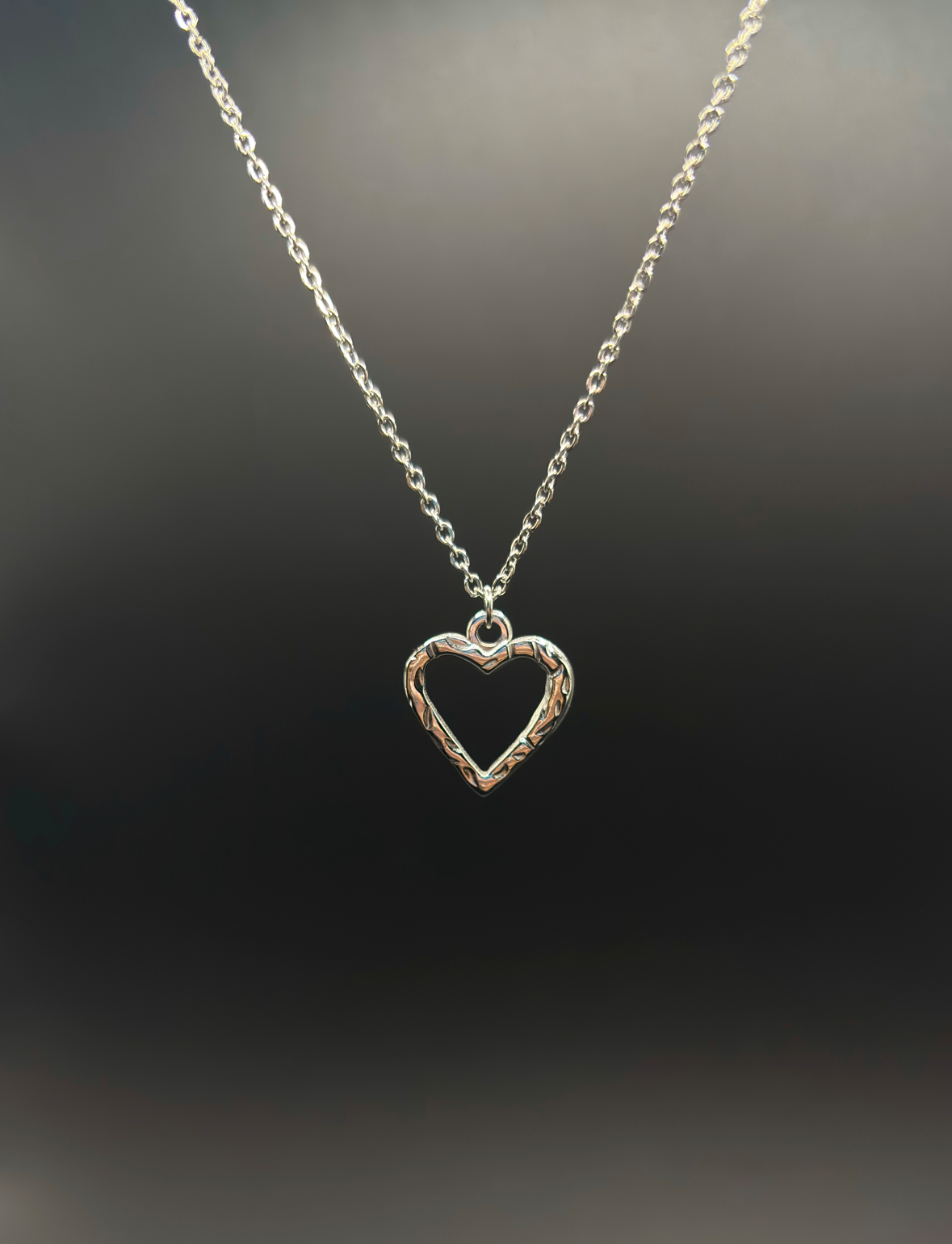 Hollow Heart Necklace
